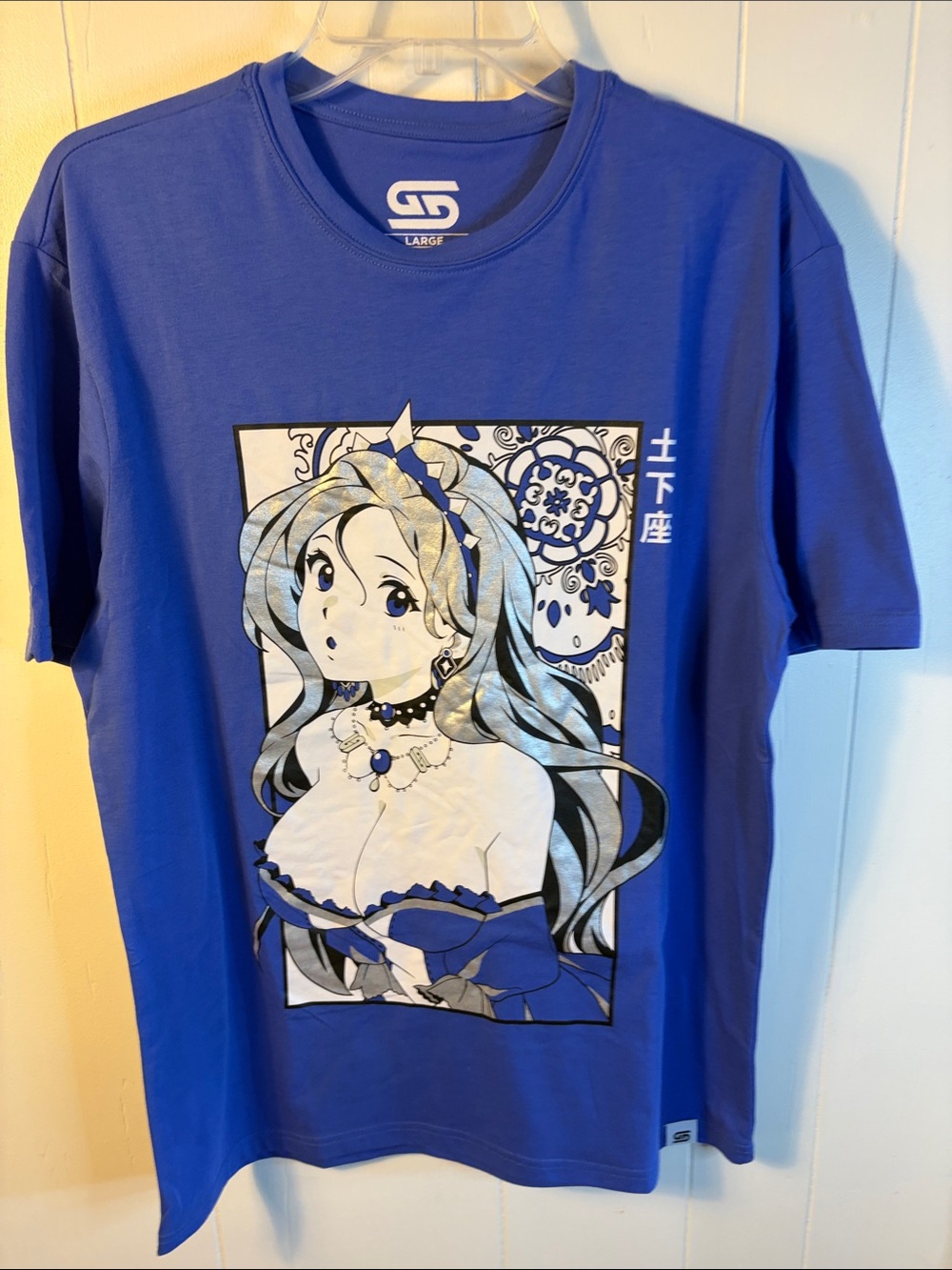 Gamer Supps Royaltea Waifu Anime Girl Graphic Tee L  Adult Unisex